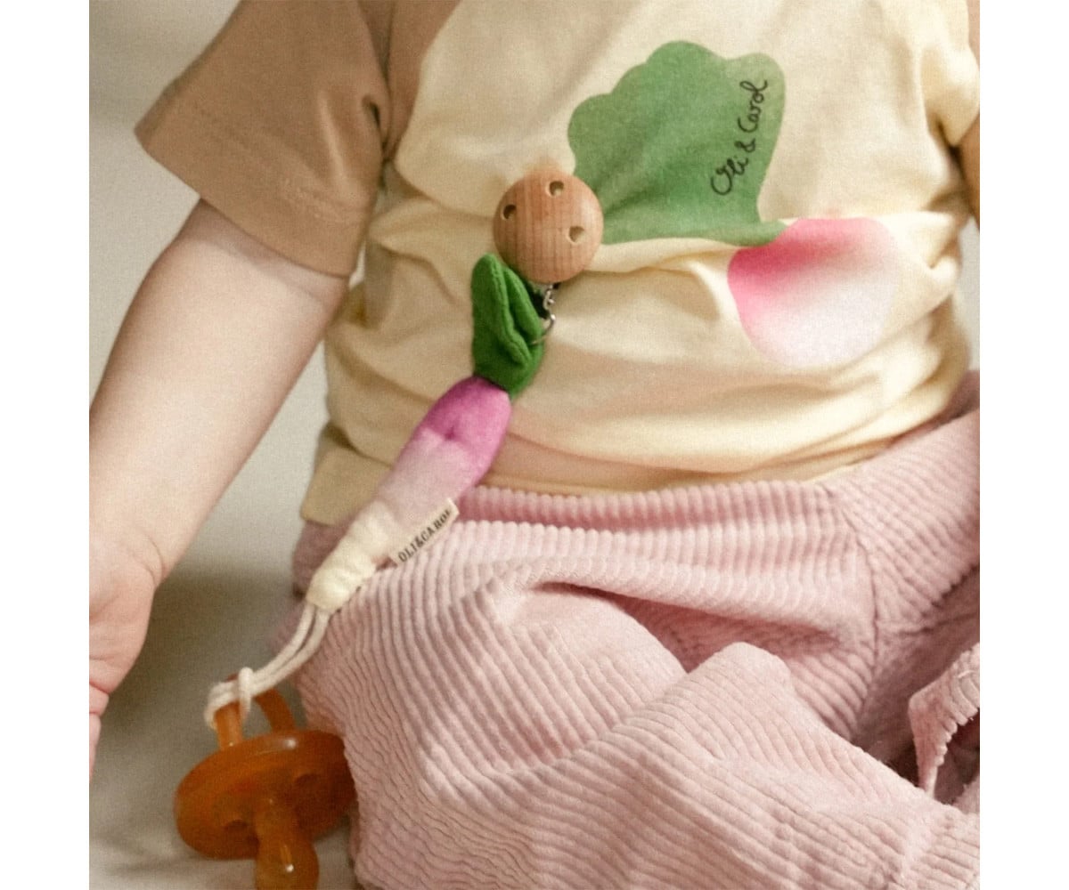 Pacifier Clip Ramona the Radish