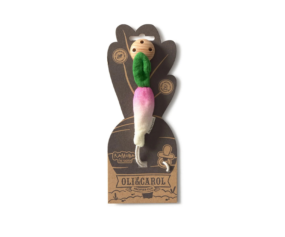 Pacifier Clip Ramona the Radish