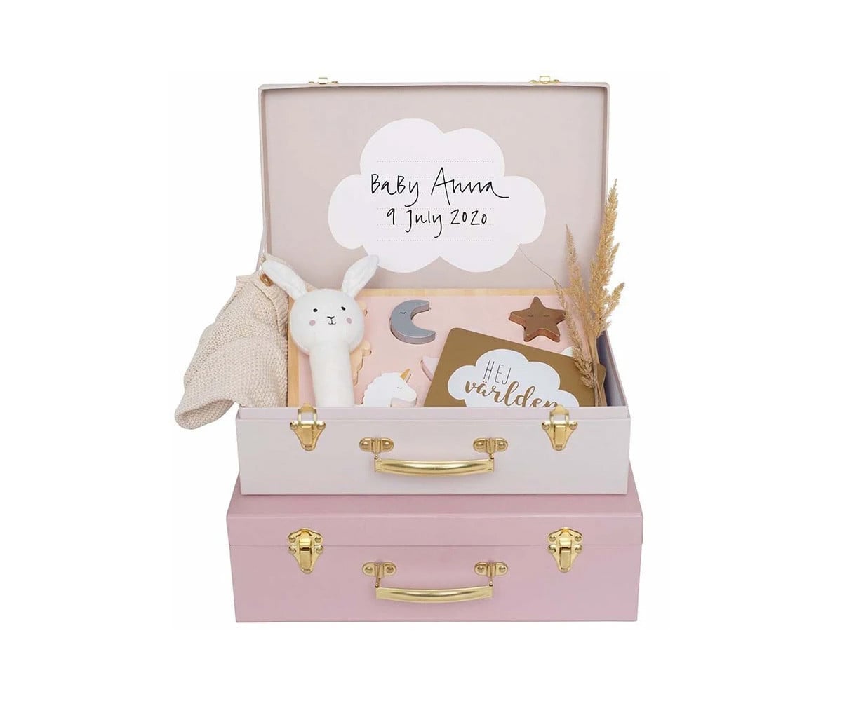 Set 3 Valigette Storage Rosa