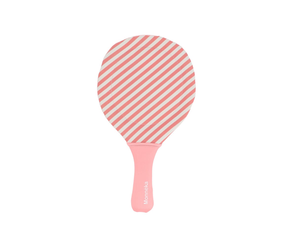 Neoprene Beach Paddles with Ball Stripes Bloom & Blush
