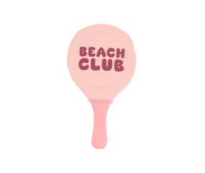 Neoprene Beach Paddles with Ball Stripes Bloom & Blush