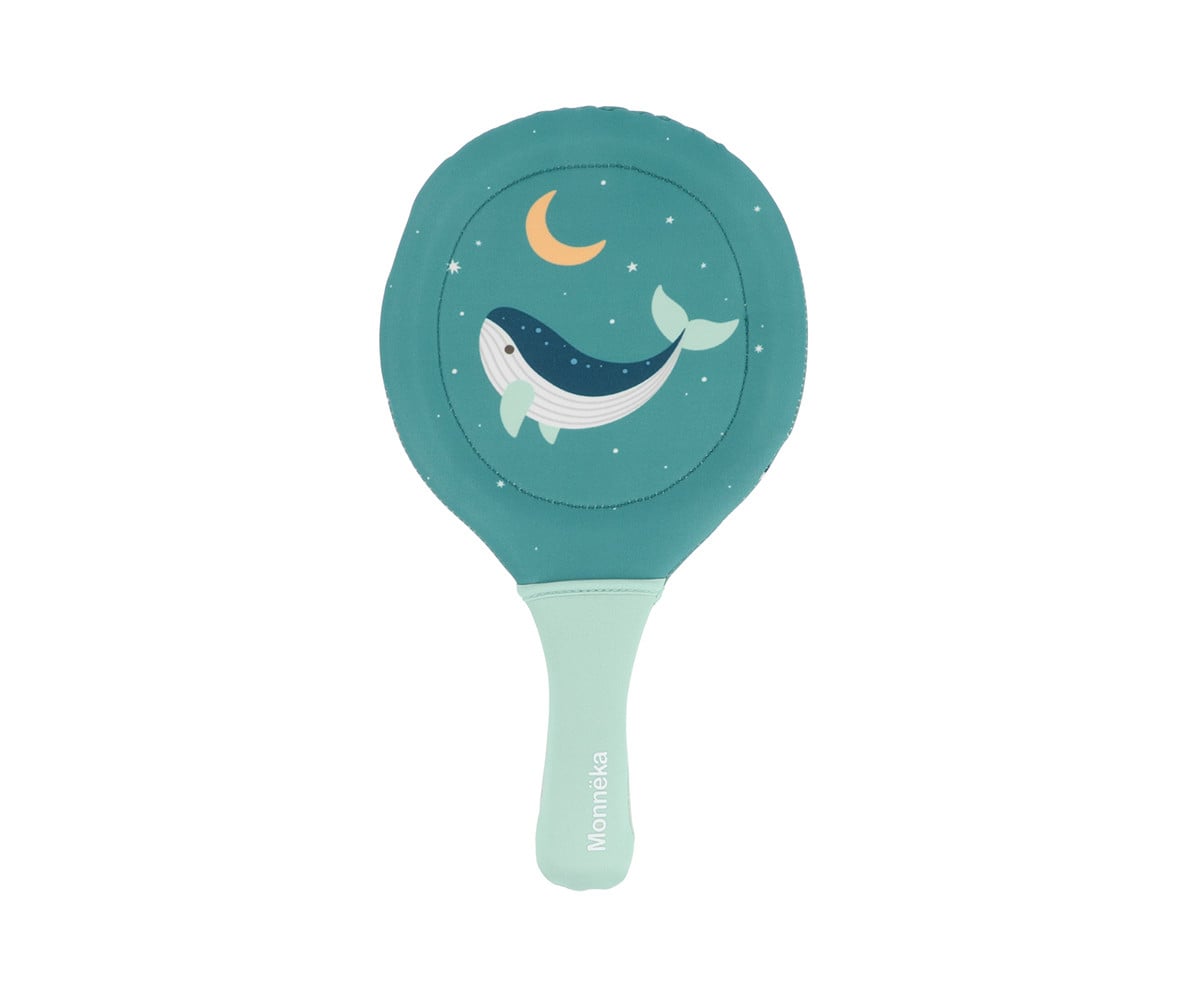 Palas de Playa Neopreno Whale Teal con Pelota