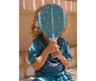 Palas de Playa Neopreno Whale Teal con Pelota