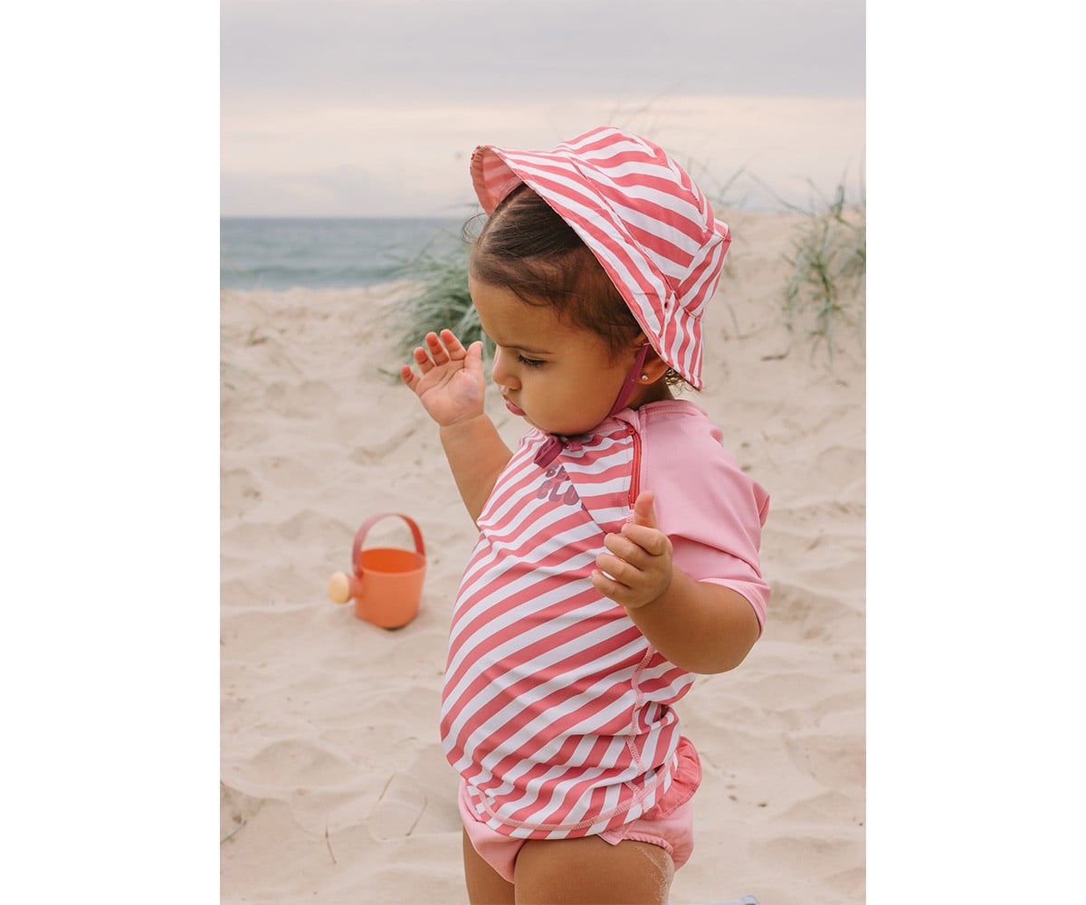 Cappello Reversibile Stripes Bloom & Blush