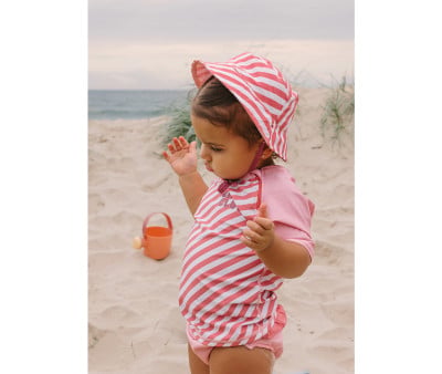 Cappello Reversibile Stripes Bloom & Blush