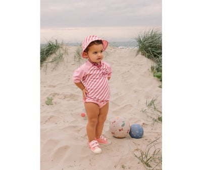 Cappello Reversibile Stripes Bloom & Blush
