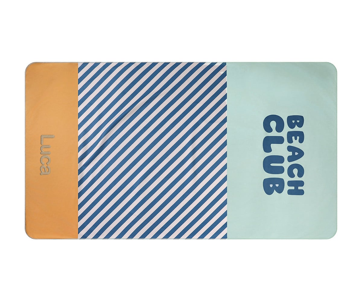 Telo Microfibra  Stripes Blues & Beyond Personalizzabile