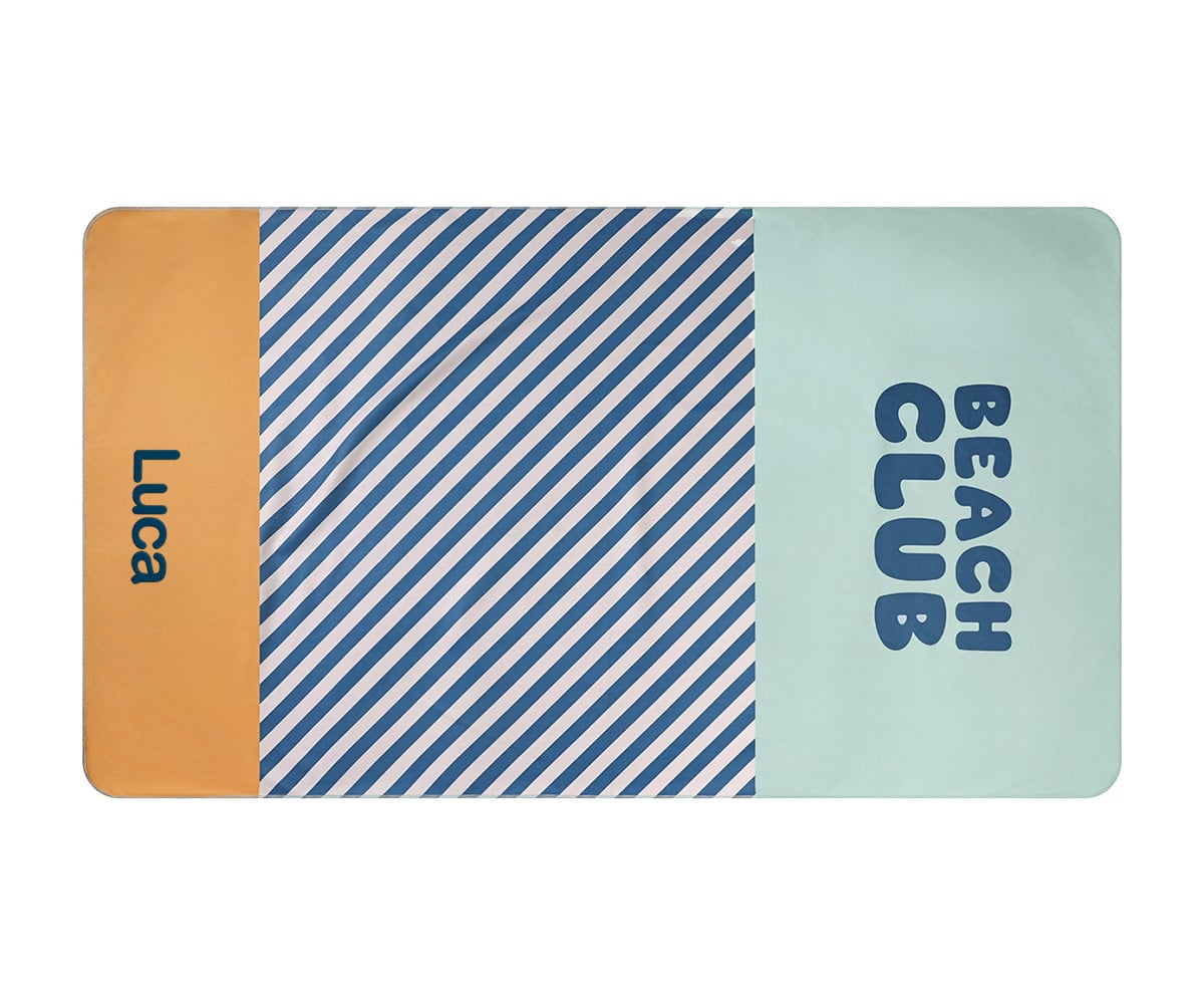 Telo Microfibra  Stripes Blues & Beyond Personalizzabile