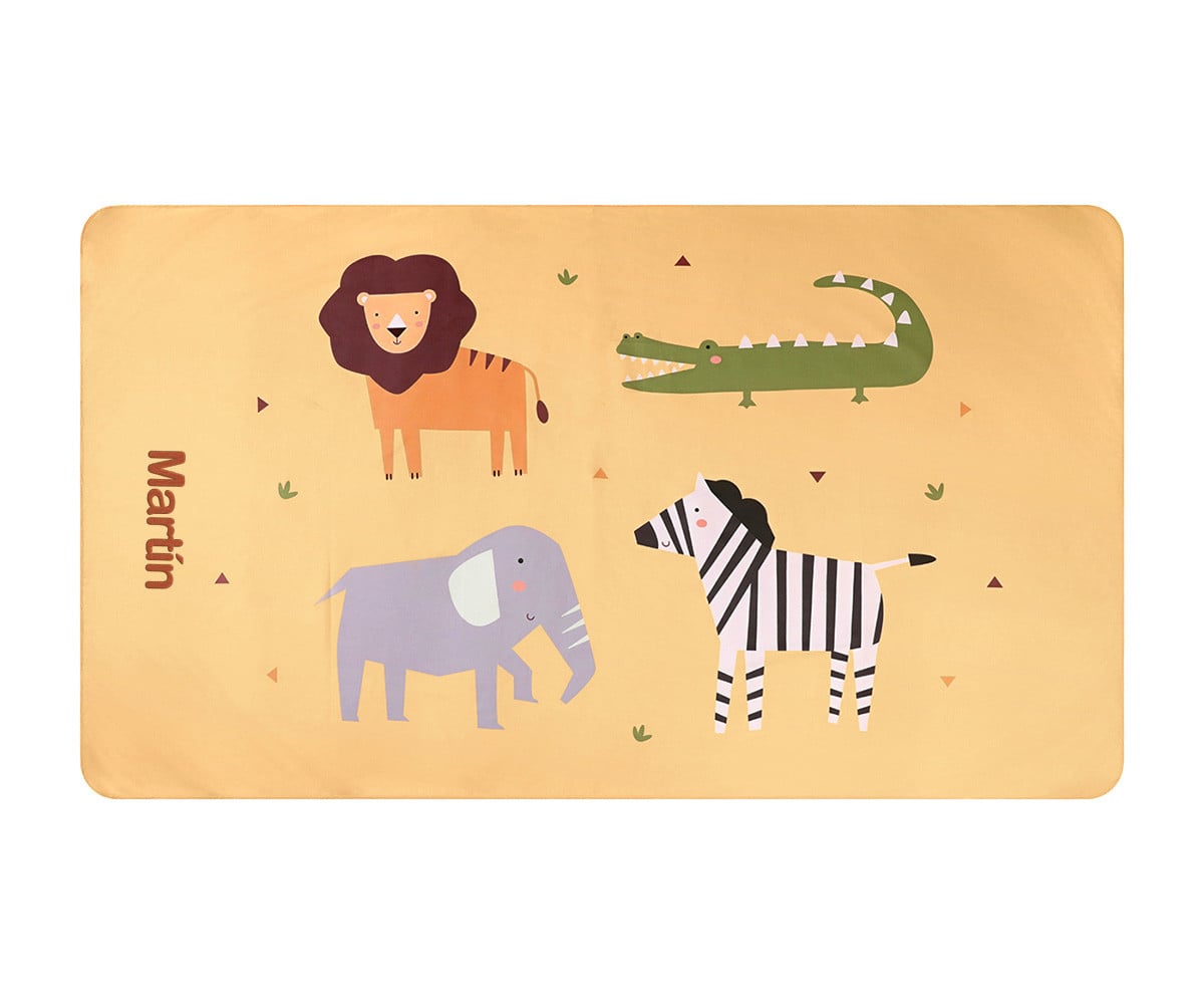 Telo Microfibra Wild Animals Personalizzabile