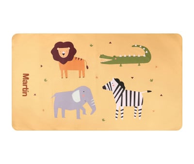 Telo Microfibra Wild Animals Personalizzabile