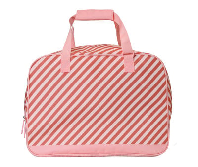 Bolso de Playa con Rejilla Stripes Bloom & Blush Personalizable