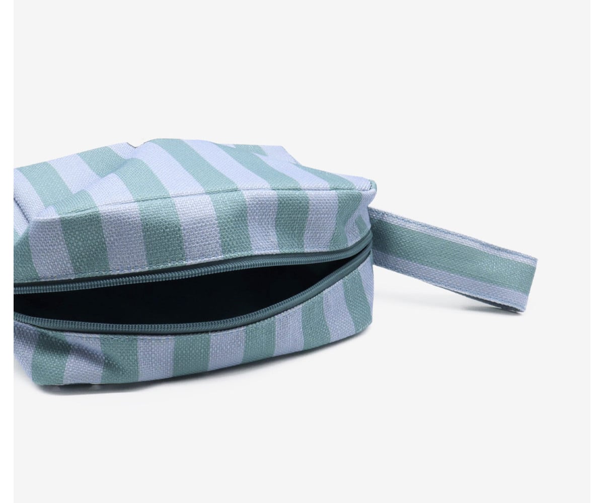 Trousse de Toilette Menorca à Rayures Bleue