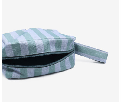 Trousse de Toilette Menorca à Rayures Bleue