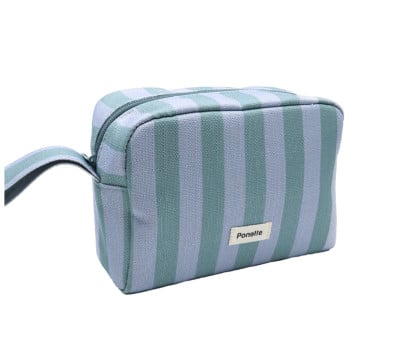 Trousse de Toilette Menorca à Rayures Bleue