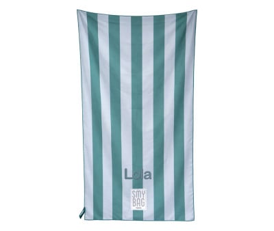 Serviette de Plage Menorca Personnalisable Bleue