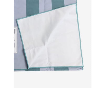 Serviette de Plage Menorca Personnalisable Bleue