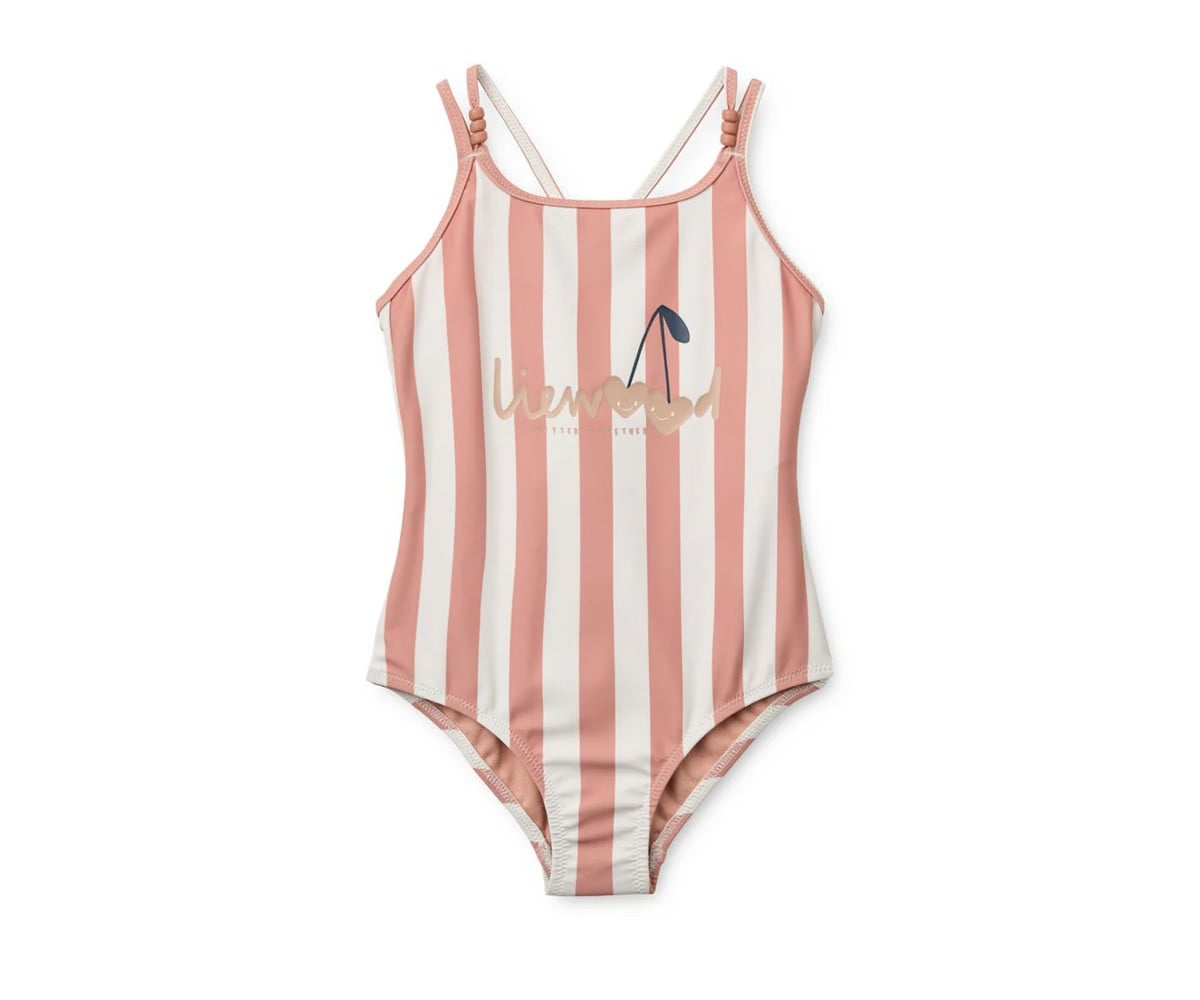Suna Swimsuit Coral Blush / Creme de la Creme Stripe