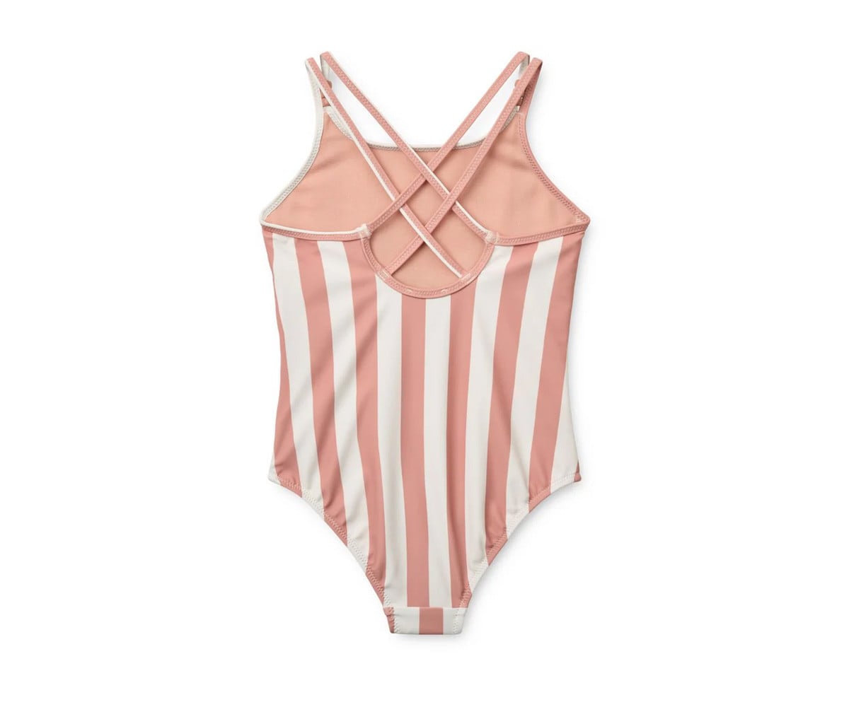 Suna Swimsuit Coral Blush / Creme de la Creme Stripe