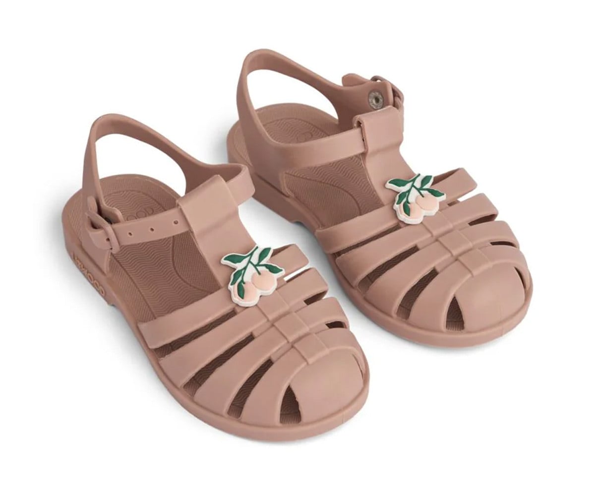 Sandales de Plage Bre pour Enfants avec Breloques Peach/Dark Rose