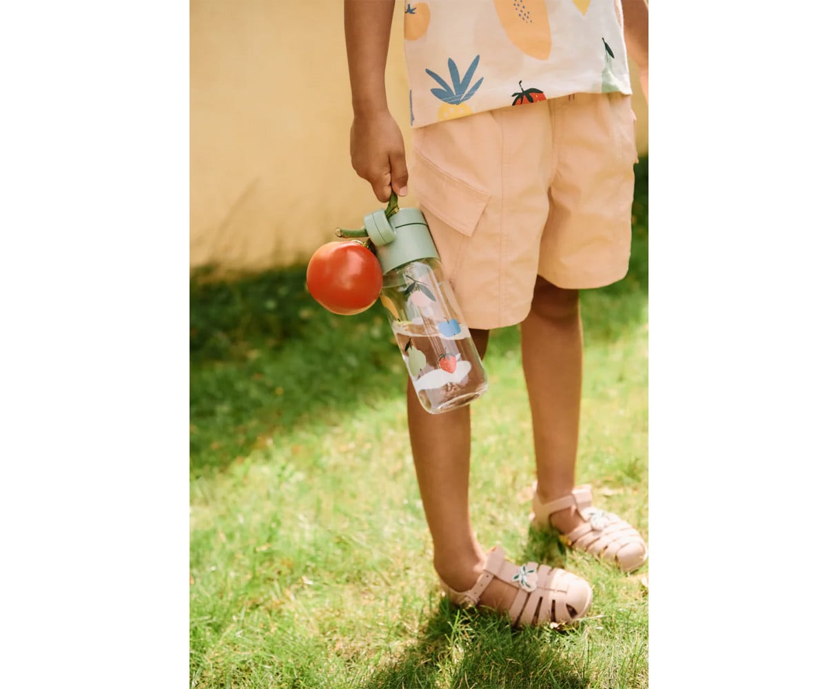 Sandales de Plage Bre pour Enfants avec Breloques Peach/Dark Rose