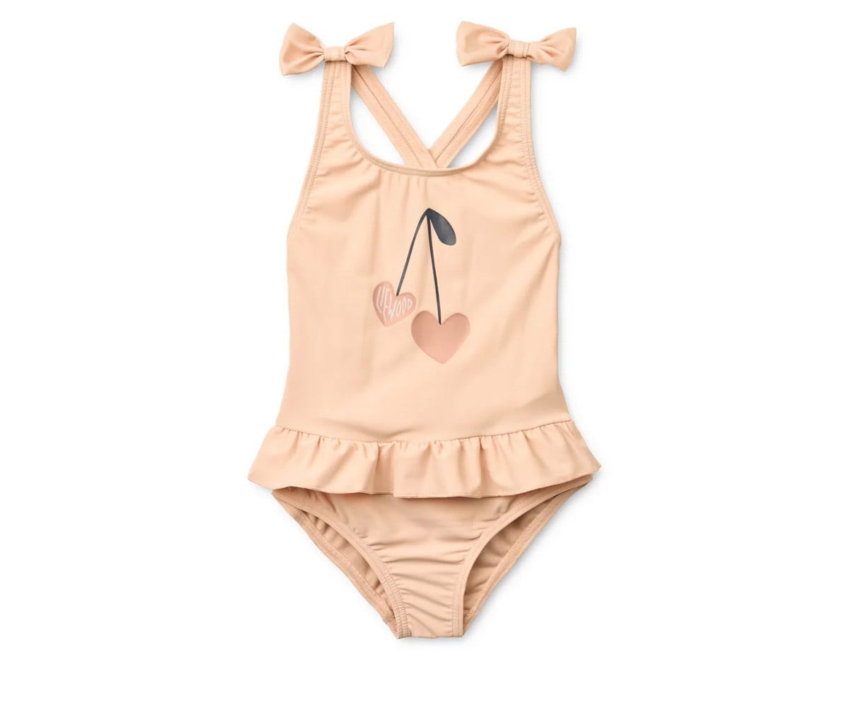 Amara Swimsuit with Bows Apple Blossom