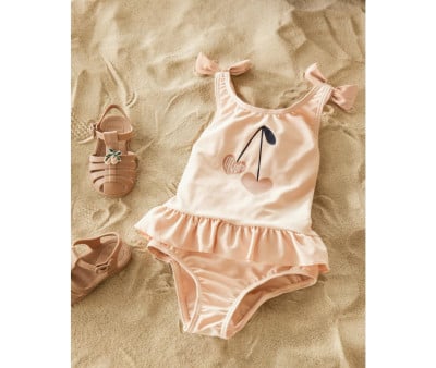 Amara Swimsuit with Bows Apple Blossom