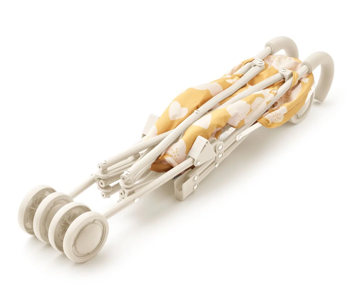 Elsie Doll Stroller Flower / Lemon Yellow