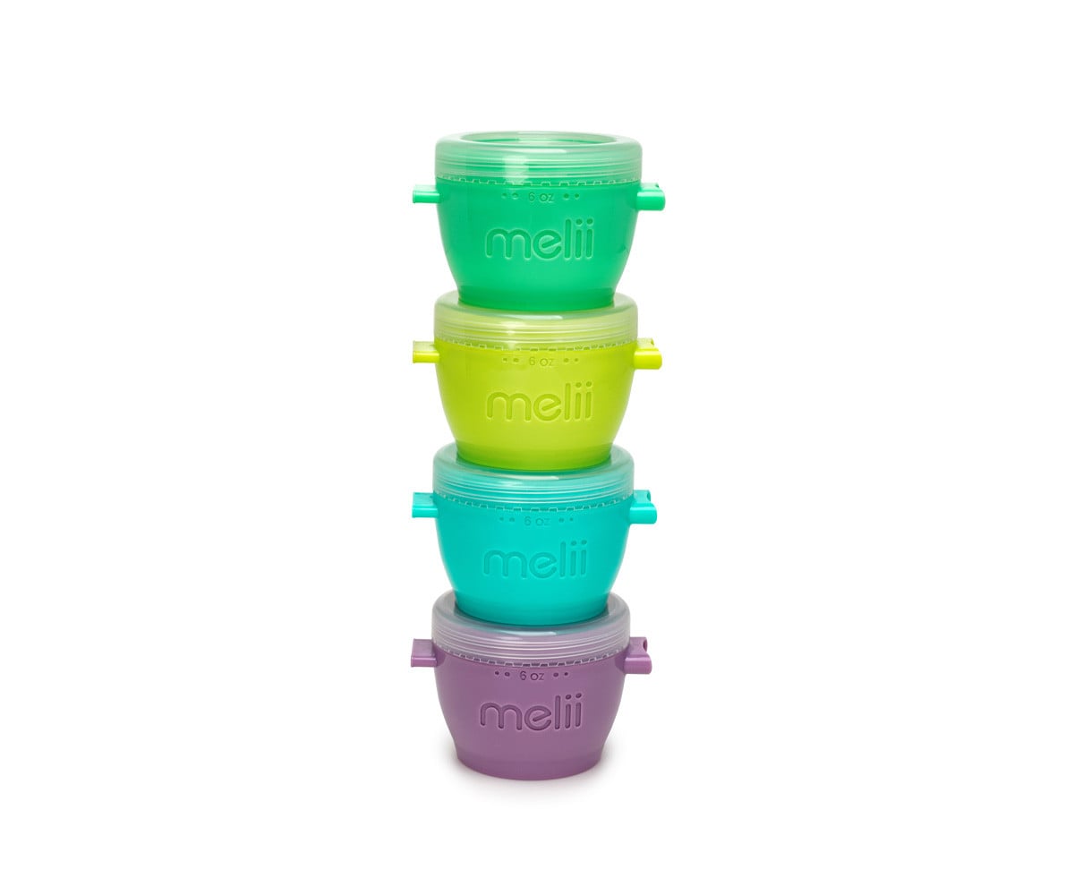Set de 4 potes contenedores para alimentos 177 ml