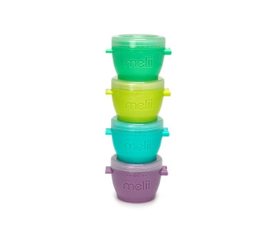 Set de 4 potes contenedores para alimentos 177 ml