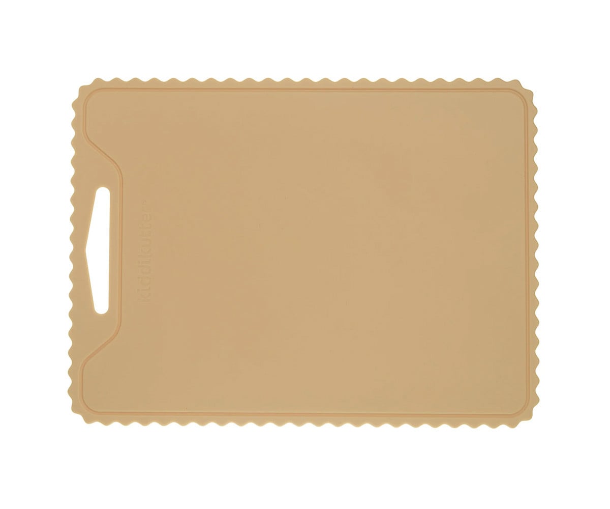 Tábua de corte de silicone antiderrapante Kiddikutter Cream