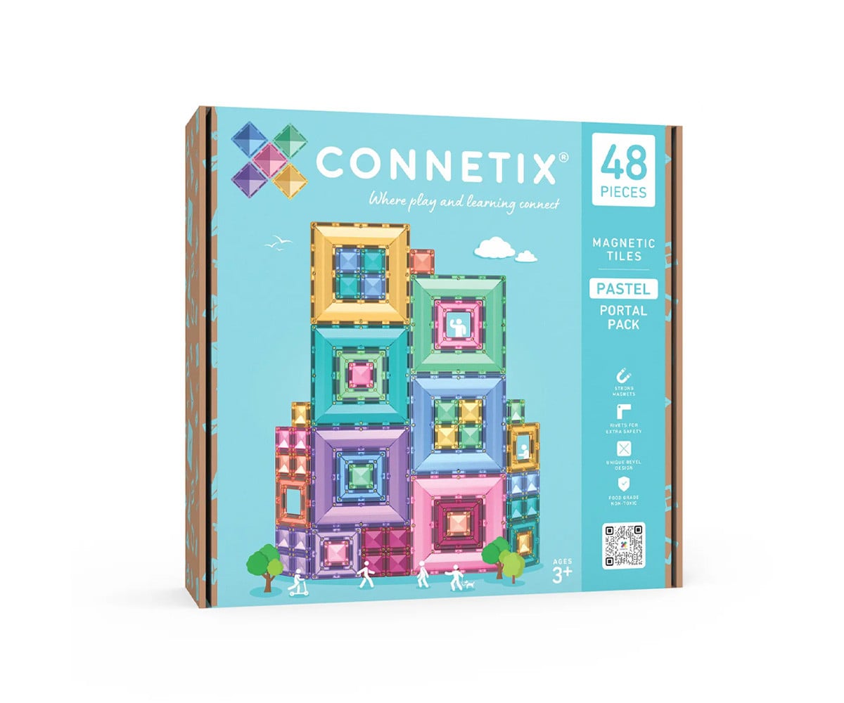 Construção do portal Connetix Pastel 48 peças