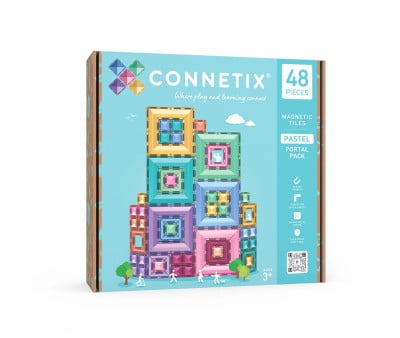 Construcción Connetix Pastel Portal 48 piezas