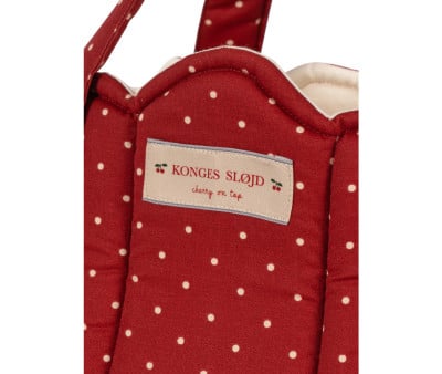 Doll Moses Basket Fraise Dot