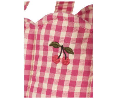 Doll Moses Basket Bubblegum Check