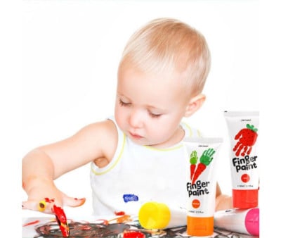 Seau de Peintures au Doigt 12 Couleurs
