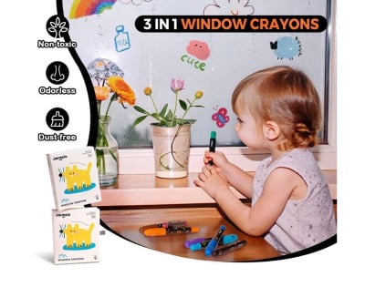 Pastels pour Verre, Carrelage et Papier 6 Couleurs