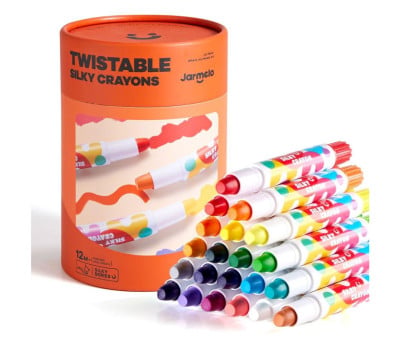 Balde Crayon Suave Lavável 24 Cores	