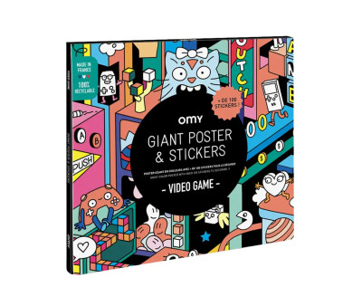 Poster XL OMY Video Game + Stickers