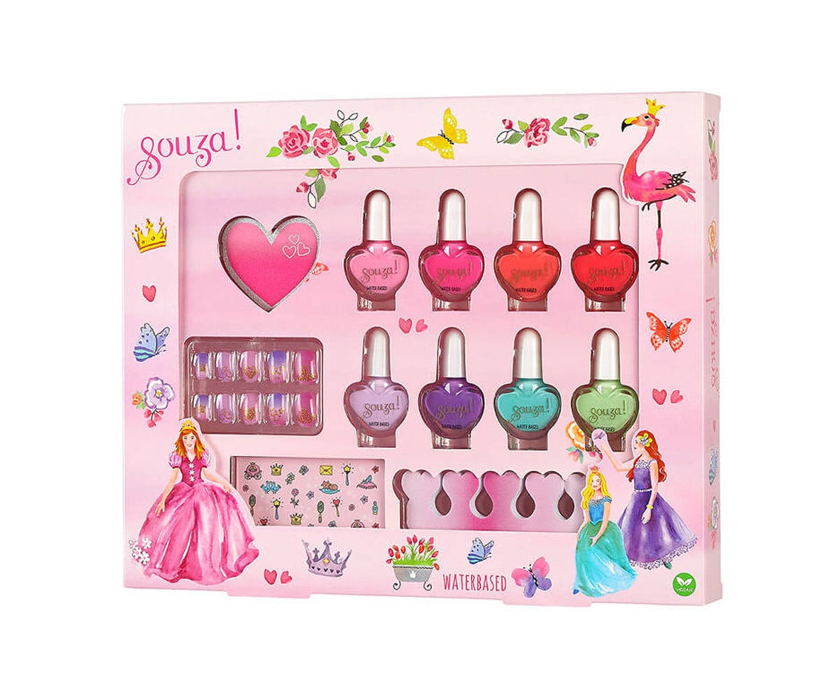 Set de Esmaltes y Accesorios de Uñas Princesas