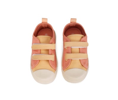 Scarpette Tela con Velcro Tangerine