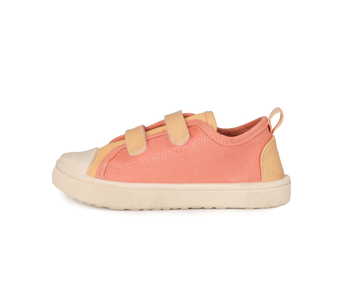Scarpette Tela con Velcro Tangerine