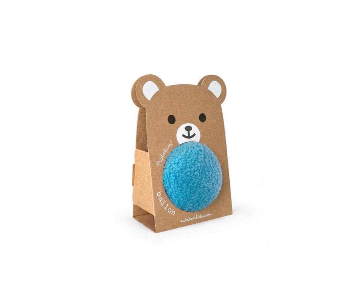 Palla di Peluche Azzurra 12 cm