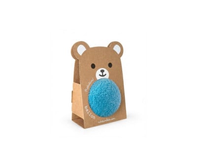 Palla di Peluche Azzurra 12 cm