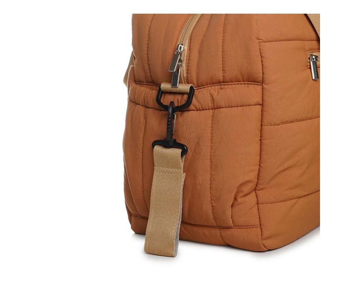 Bolsa Carro Bebé Pluméa Ocre com Muda Fraldas