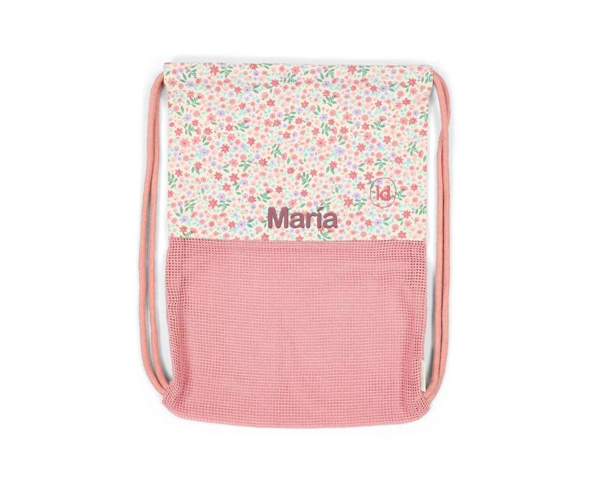 Sacca-Zaino da spiaggia Personalizzabile Flowers