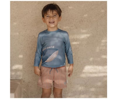 Bañador Short Ocean Brown Stripes