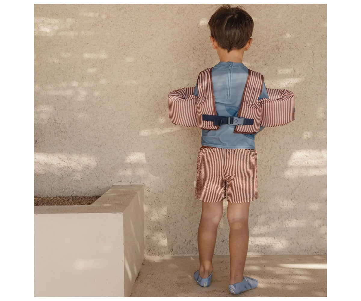 Bañador Short Ocean Brown Stripes