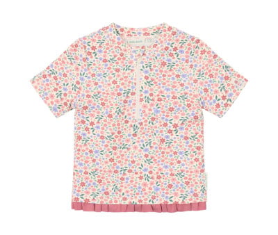 Camiseta Protección Solar Manga Corta Flores