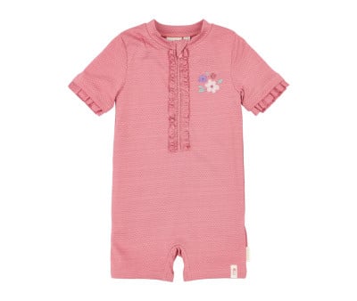 Bañador con Cremallera Pink Rose