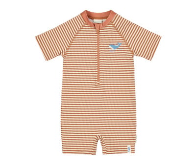 Bañador con Cremallera Ocean Brown Stripes